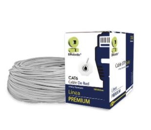 Bobina UTP - Cat6, 100 m, Interior, Gris, 100  Cobre, BROBOTIX 065810