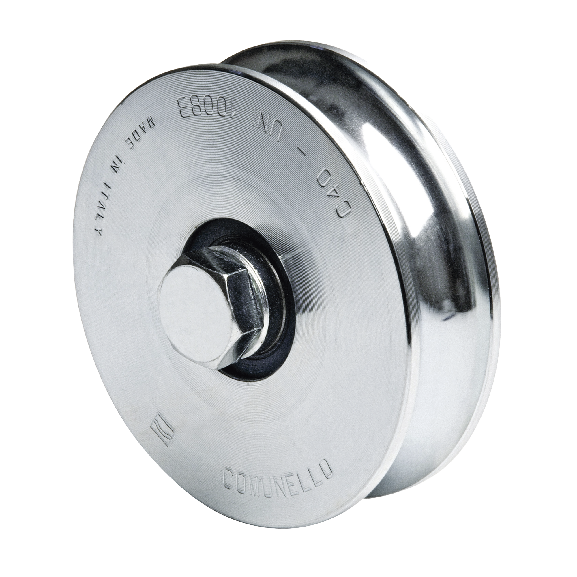 Rueda de 14 cm SIN Soporte / Soporta hasta 550 kg / Canal Tipo 'U'