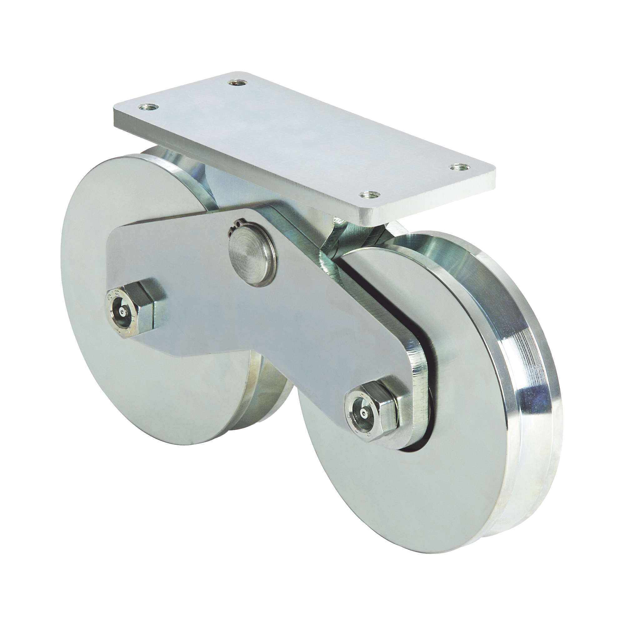 339V - Rueda Doble de 16 cm / Capacidad Para Puertas de hasta 1920 Kg / Canal Tipo V