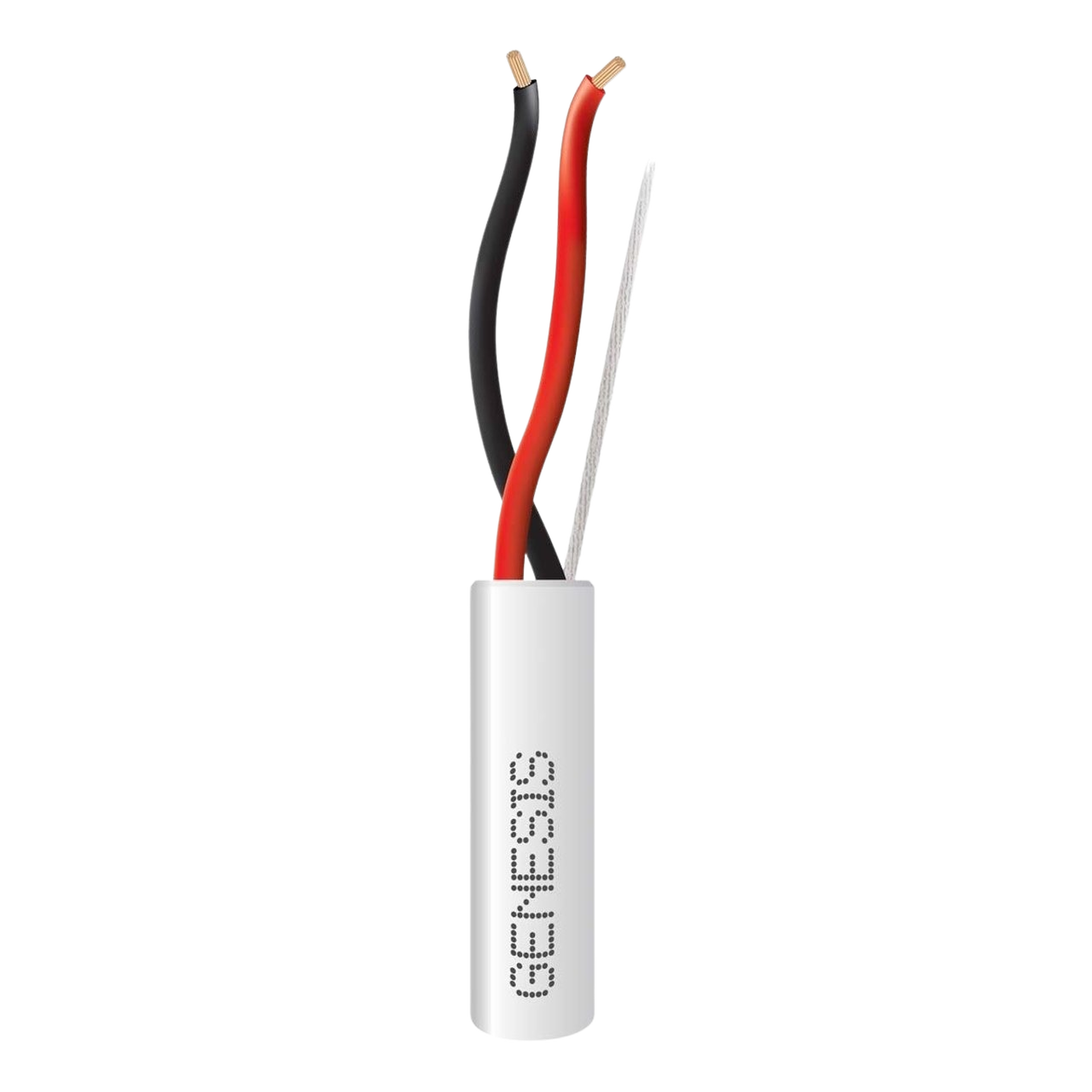 Bobina de 152 Metros de Cable / 2x18 AWG / Uso INTERIOR / Riser / Color Blanco / Para Aplicaciones en Alarmas de Intrusión, Control de Acceso, Automatización, Interfonos, TV Porteros, Audio y Voceo