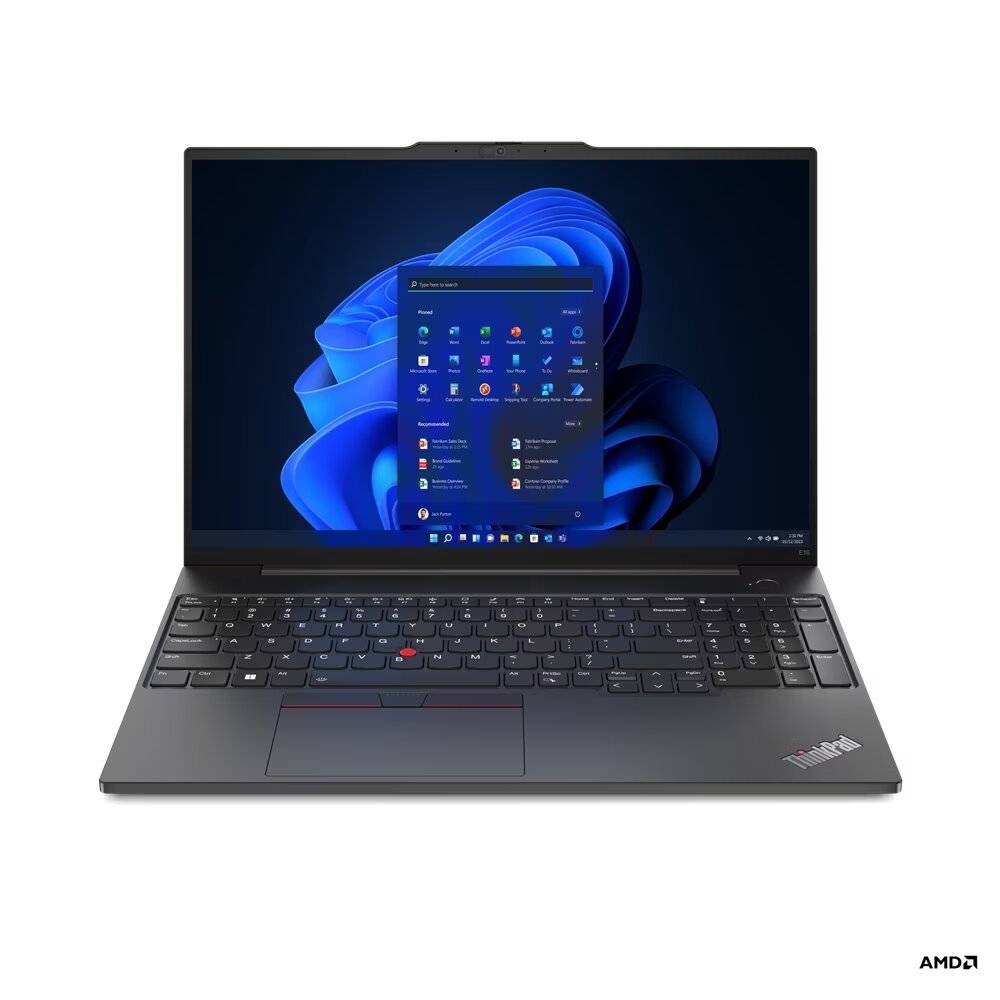 Laptop LENOVO ThinkPad E16 G1 - 16 pulgadas, AMD Ryzen 7, 7-7730U, 40 GB, Windows 11 Pro, 1 TB SSD