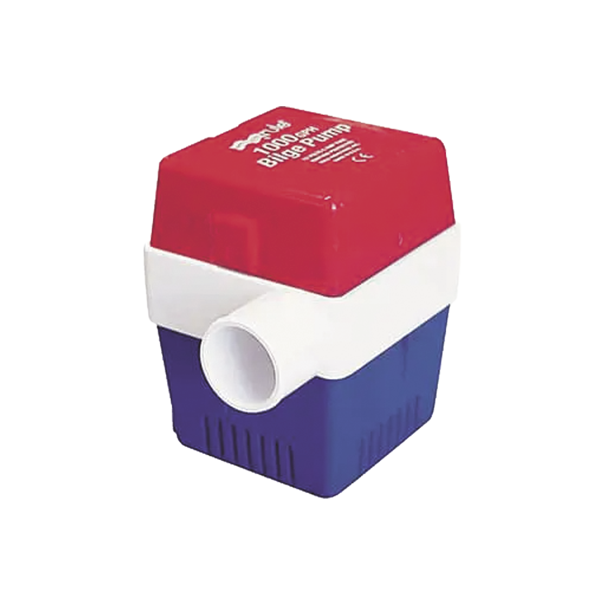 Bomba sumergible de achique de 1100 galones por hora a 12 Volts de corriente directa.