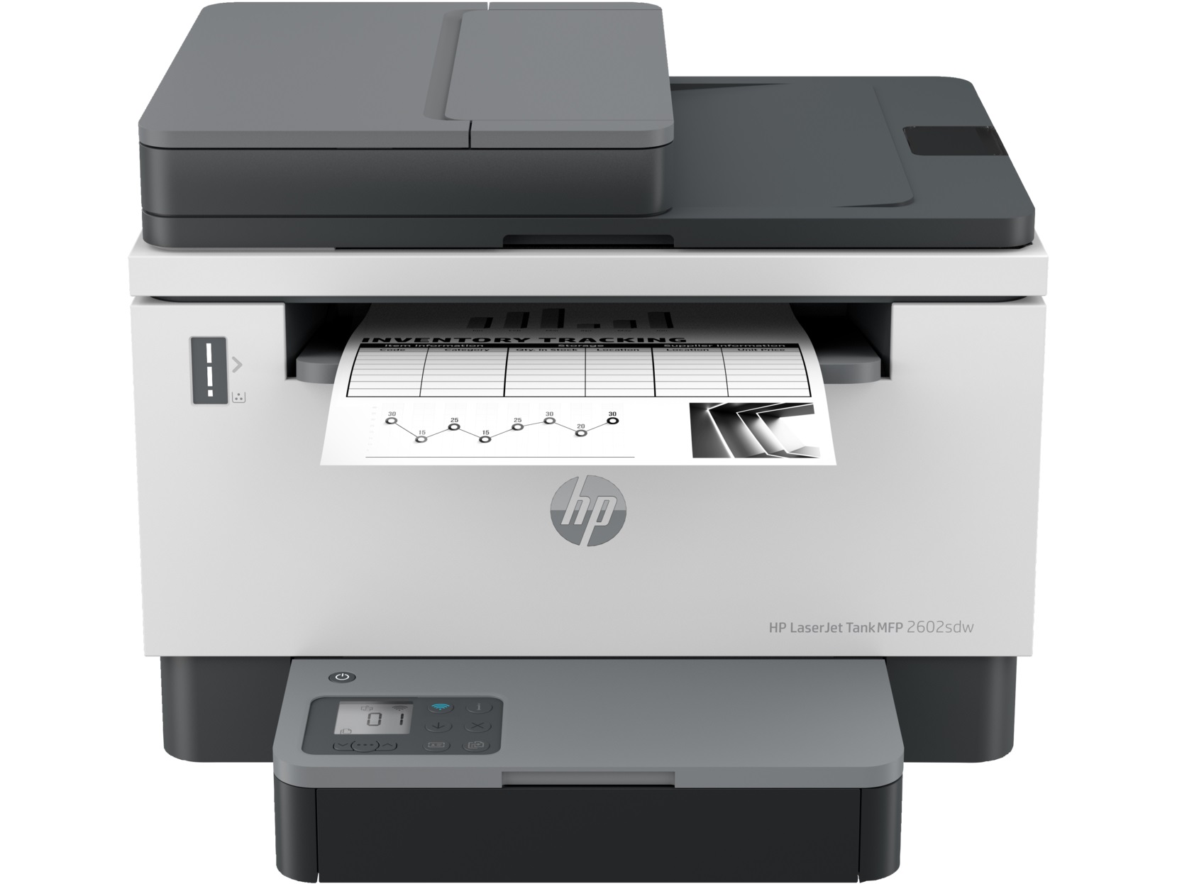 Impresora Multifunción HP Laserjet Tank MFP 2602SDW 2R7F5A - 600 x 600 ppp - 22 ppm, 25000 páginas