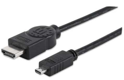 324427 Cable HDMI Macho a micro HDMI Macho - Blindado, Negro, 2 m; resolucion 4K a 30Hz.