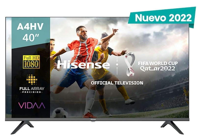 Televisor Hisense 40A4HV - 40 pulgadas, LED FHD, 1920 x 1080 Pixeles, SMART VIDAA