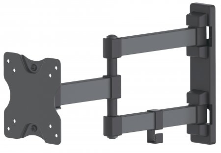 461382 Soporte para monitor de pared - movimiento articulado, pantalla plana de 13 a 27 pulgadas, máximo 20 kg Se despliega hasta en 35.4 cm