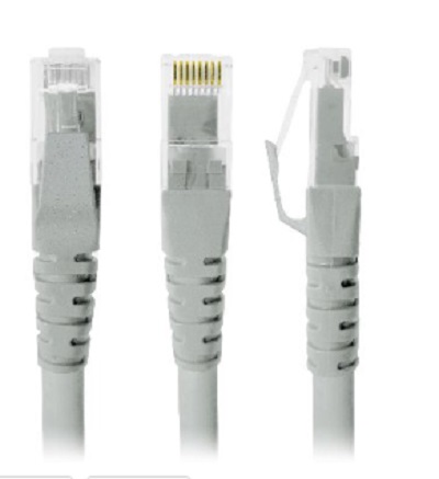 Cable de Red - Cat5e, 50 Cms, RJ-45, RJ-45, 100  cobre, Macho/Macho, contactos c/baño de oro, Gris, 497127 BROBOTIX