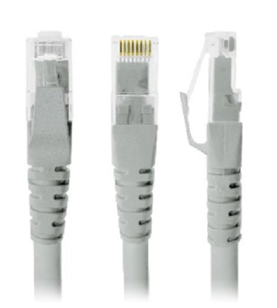 Cable de Red - Cat5e, 1 Mt, RJ-45, RJ-45, 100  cobre, Macho/Macho, contactos c/baño de oro, Gris, 497134 BROBOTIX