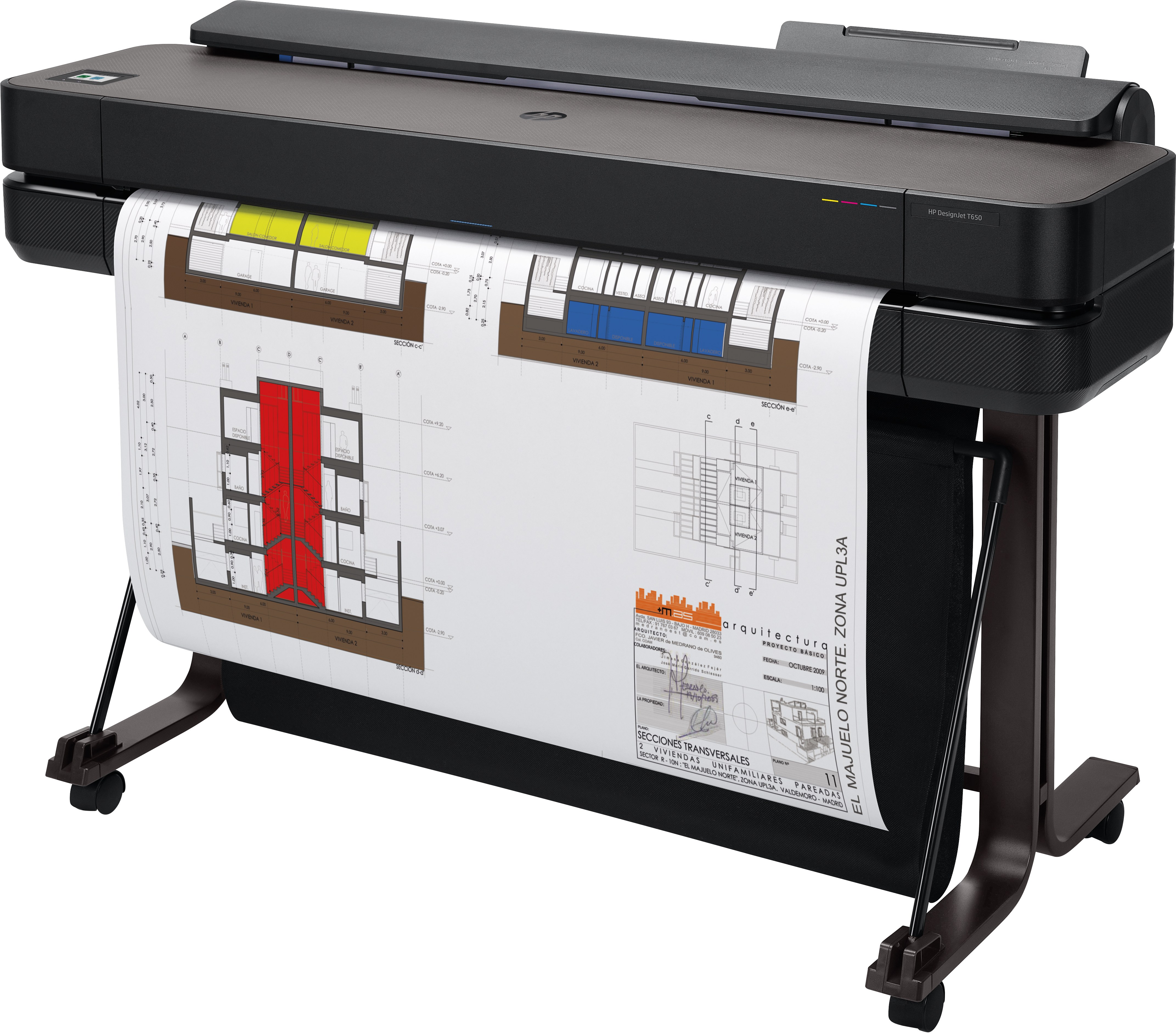 Plotter HP DESIGNJET T650 36IN - 2400 x 1200 DPI, 1024 MB, Inyección de tinta térmica