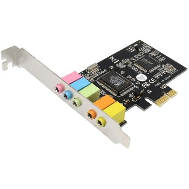 Tarjeta de Sonido BROBOTIX 651923 - 24 Bit, 5.1, PCI-E, Negro