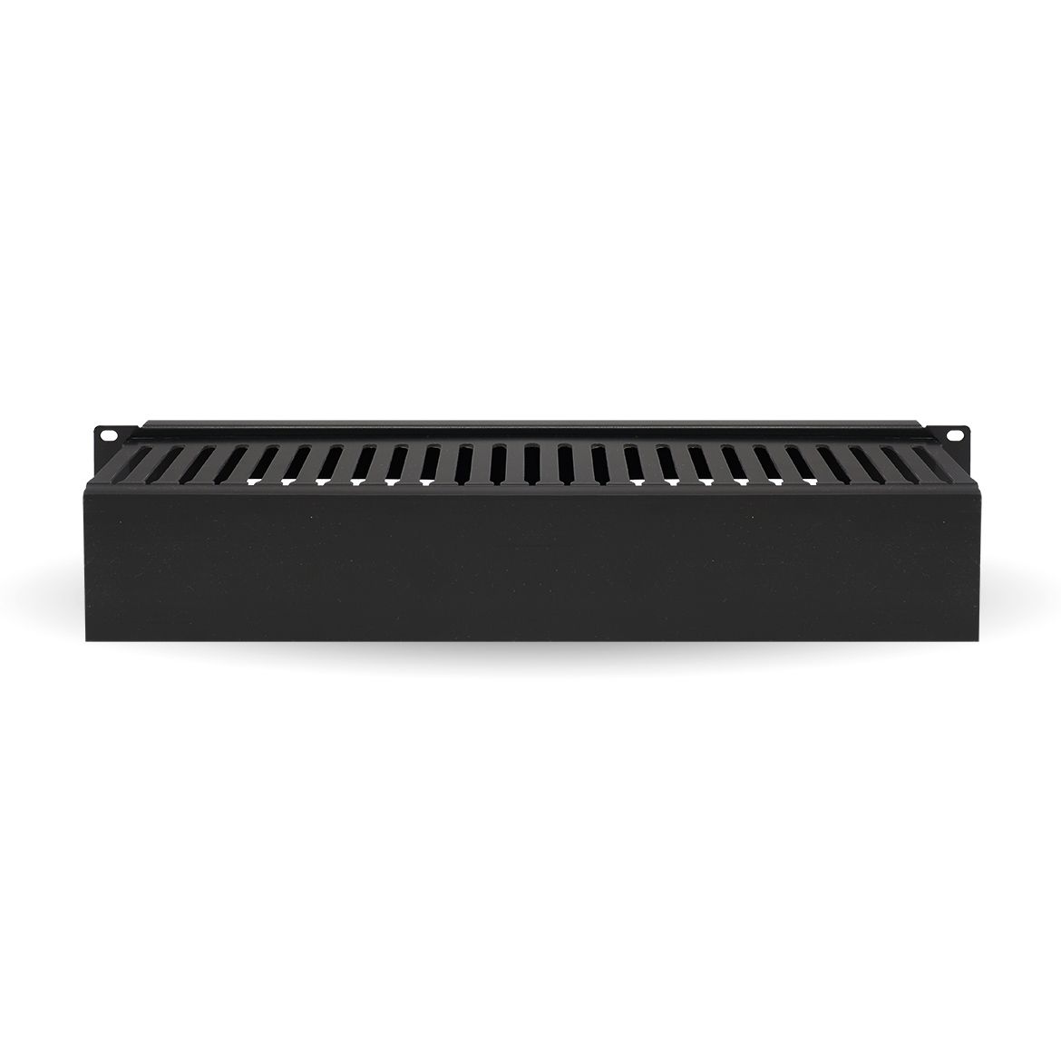 Organizador Metálico Horizontal de 2U BROBOTIX 830878 - Negro, Acero, 2U