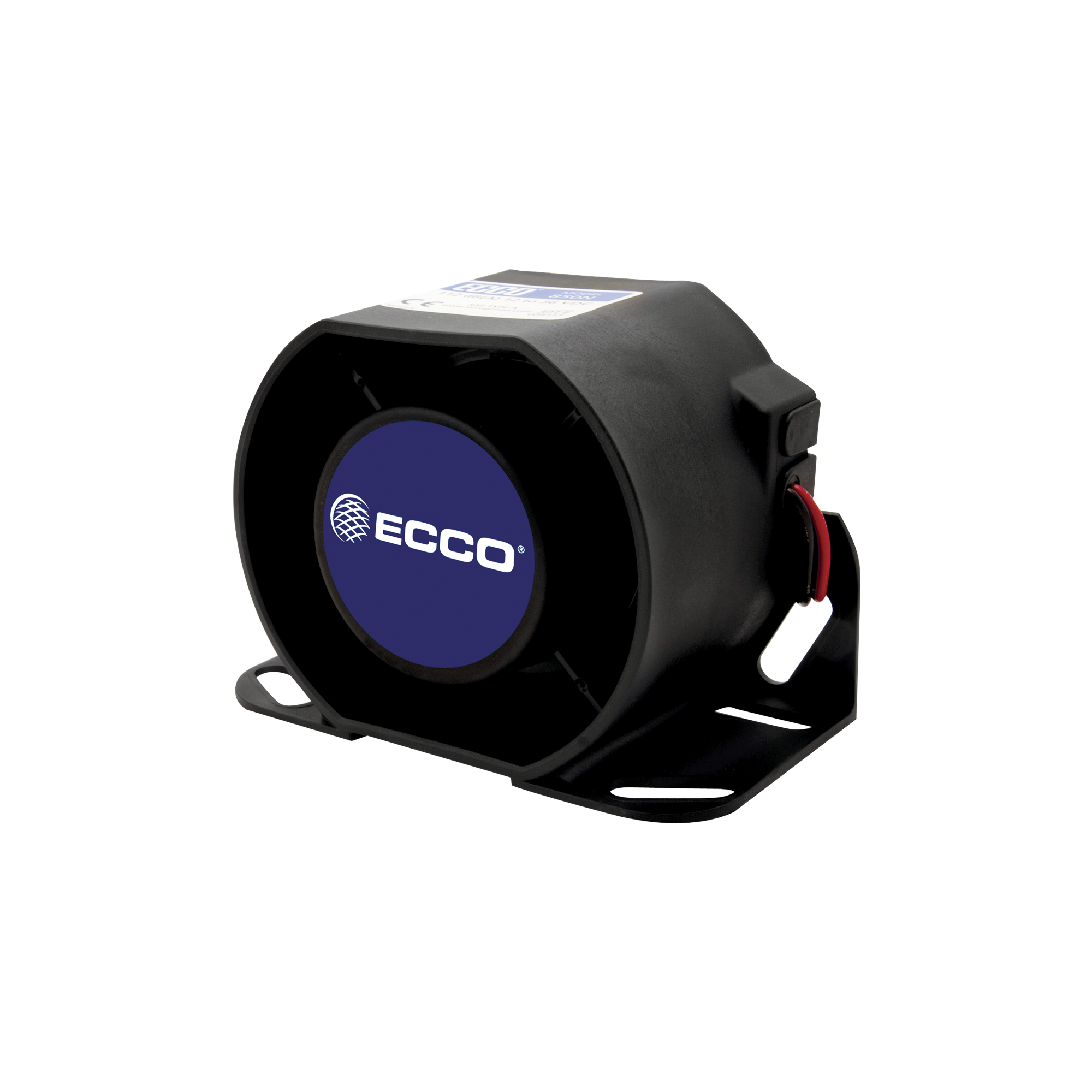 Alarma de reversa vehicular con montaje para superficies, 12-36 Vcc, 112 dBA