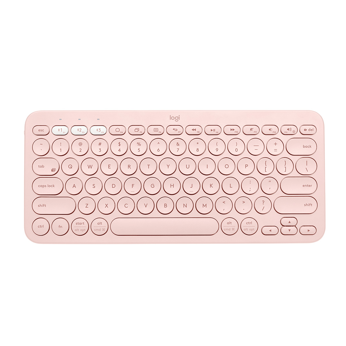 Teclado MULTI-DEVICE BLUETOOTH LOGITECH K380 - Inalámbrico, Rosa