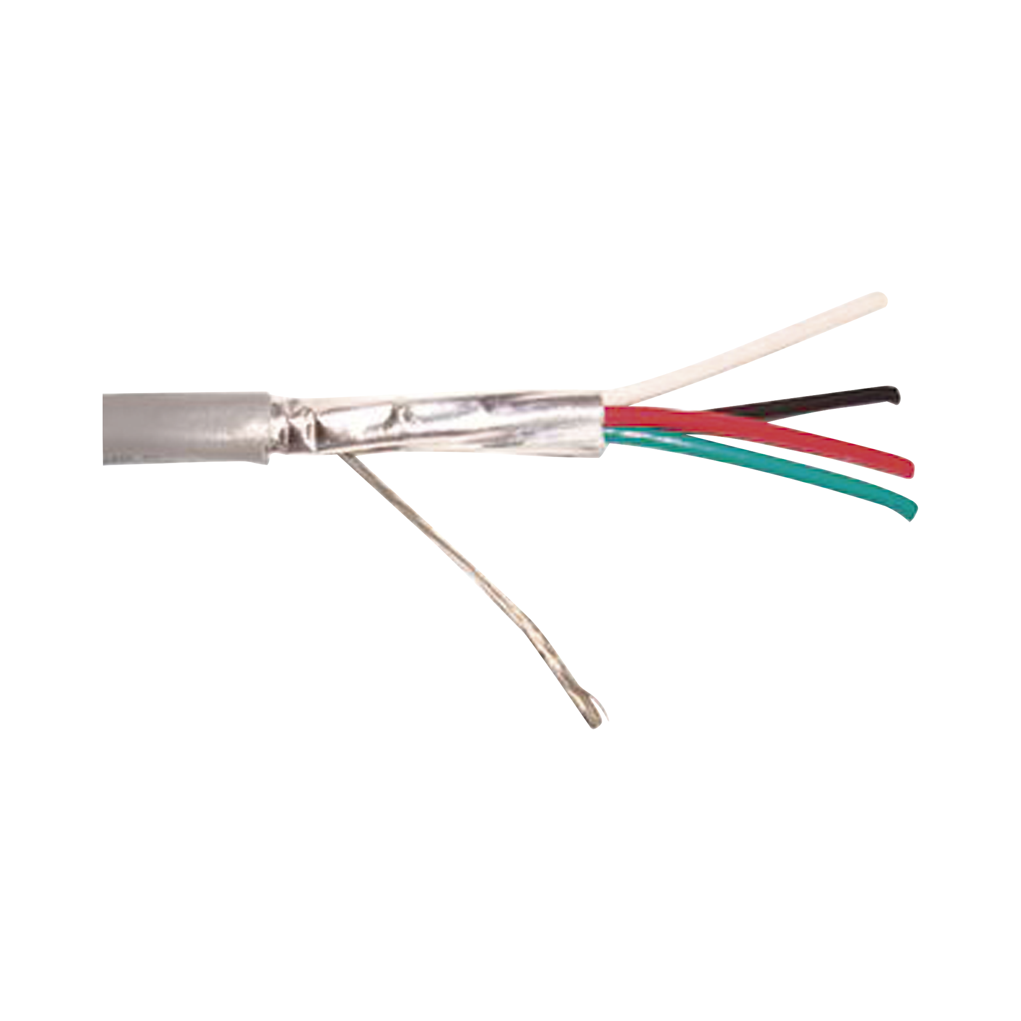 Cable 4 x 18 AWG / Blindado / 305 Metros / Riser / UL / Color Gris / Hecho en México