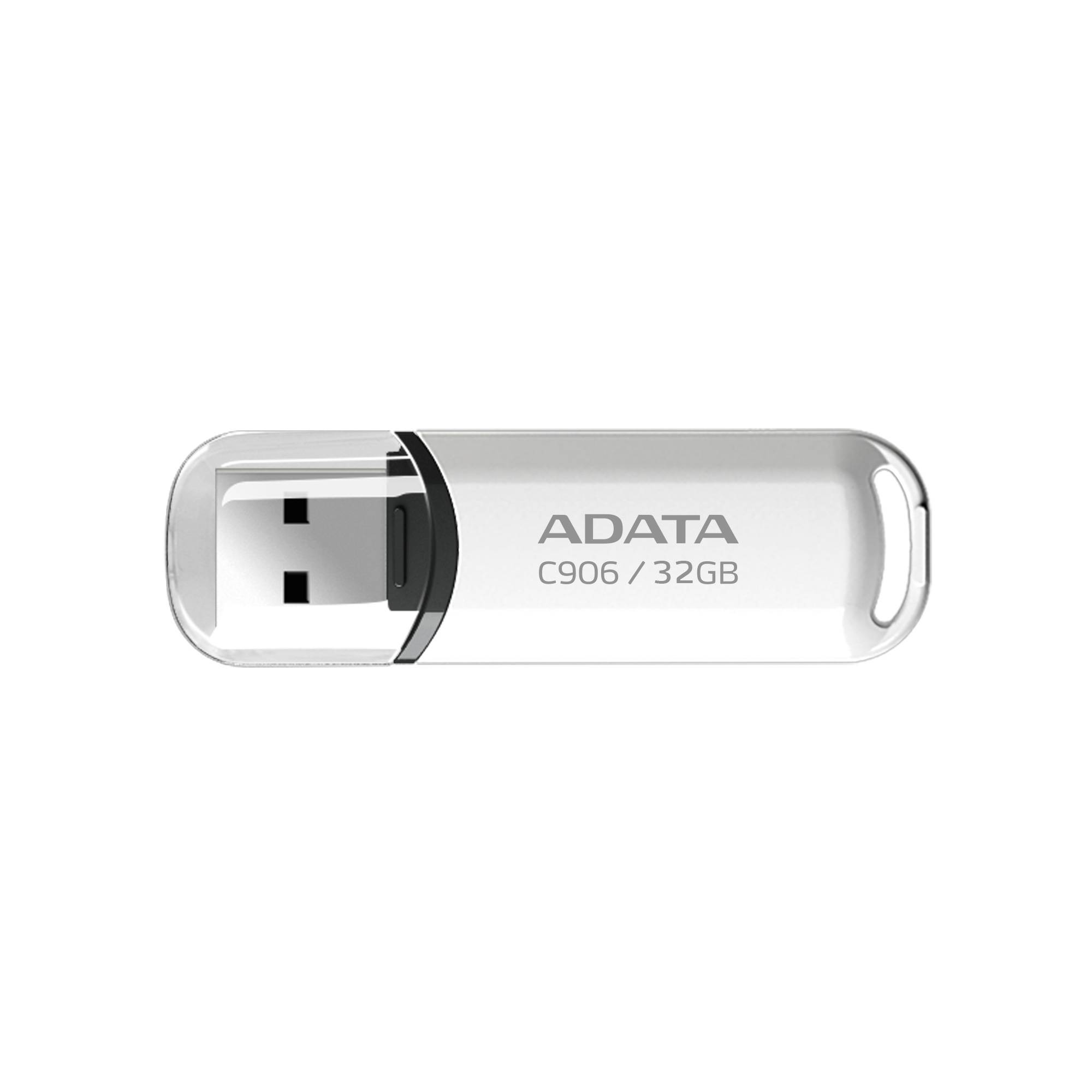 Memoria USB ADATA AC906-32G-RWH - Color blanco, 32 GB, USB