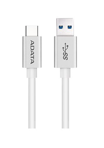 Cable USB Tipo C ADATA ACA3AL-100CM-CSV - USB A, USB C, 1 m, Color blanco
