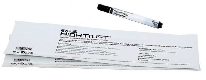 KIT DE LIMPIEZA REGULAR BADGY PARA IMPRESORA - Color blanco, Tarjetas, Impresoras