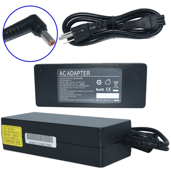 Cargador / Adaptador para Laptop AC-LENOVO-CAFE GENERICO de 90W 20V 4.5A (5.5*2.5 punta café) - 