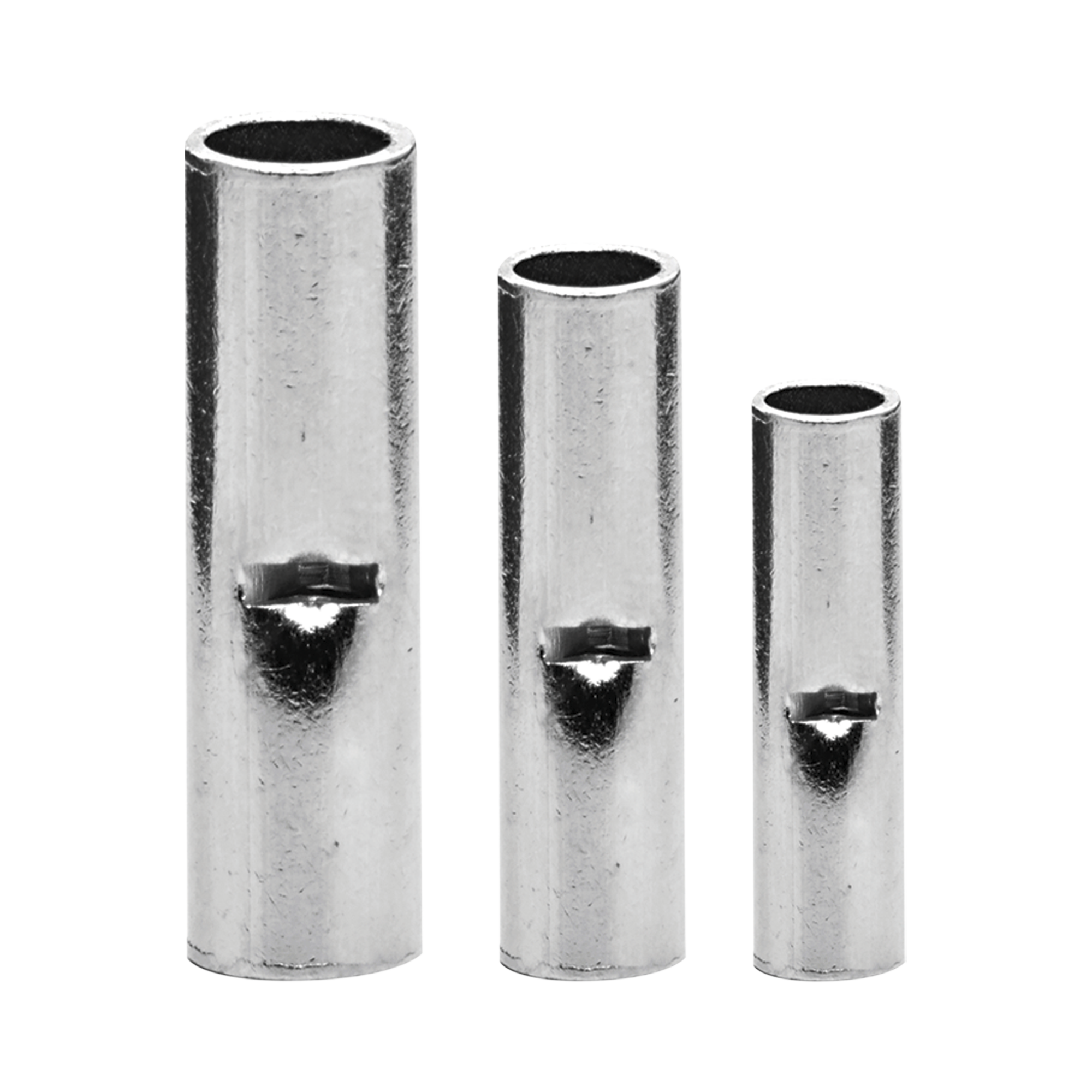 Conector a tope / Sin aislar / 16 - 14 AWG / Sin color / Paquete de 25 piezas.