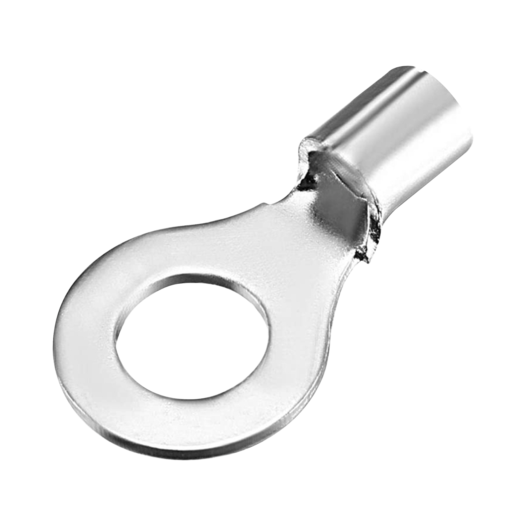 Terminal tipo ojo / 3 / 16 ' / Sin aislar / 8 AWG / Sin color / Paquete de 25 piezas.