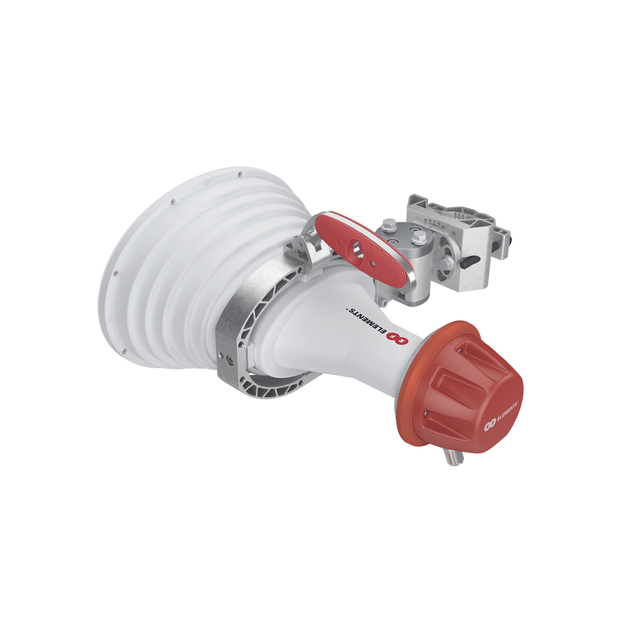 Antena Sectorial Asimétrica, apertura 20 grados tipo cuerno 20.5 dBi 5180-6000 MHz conectores tipo N hembra