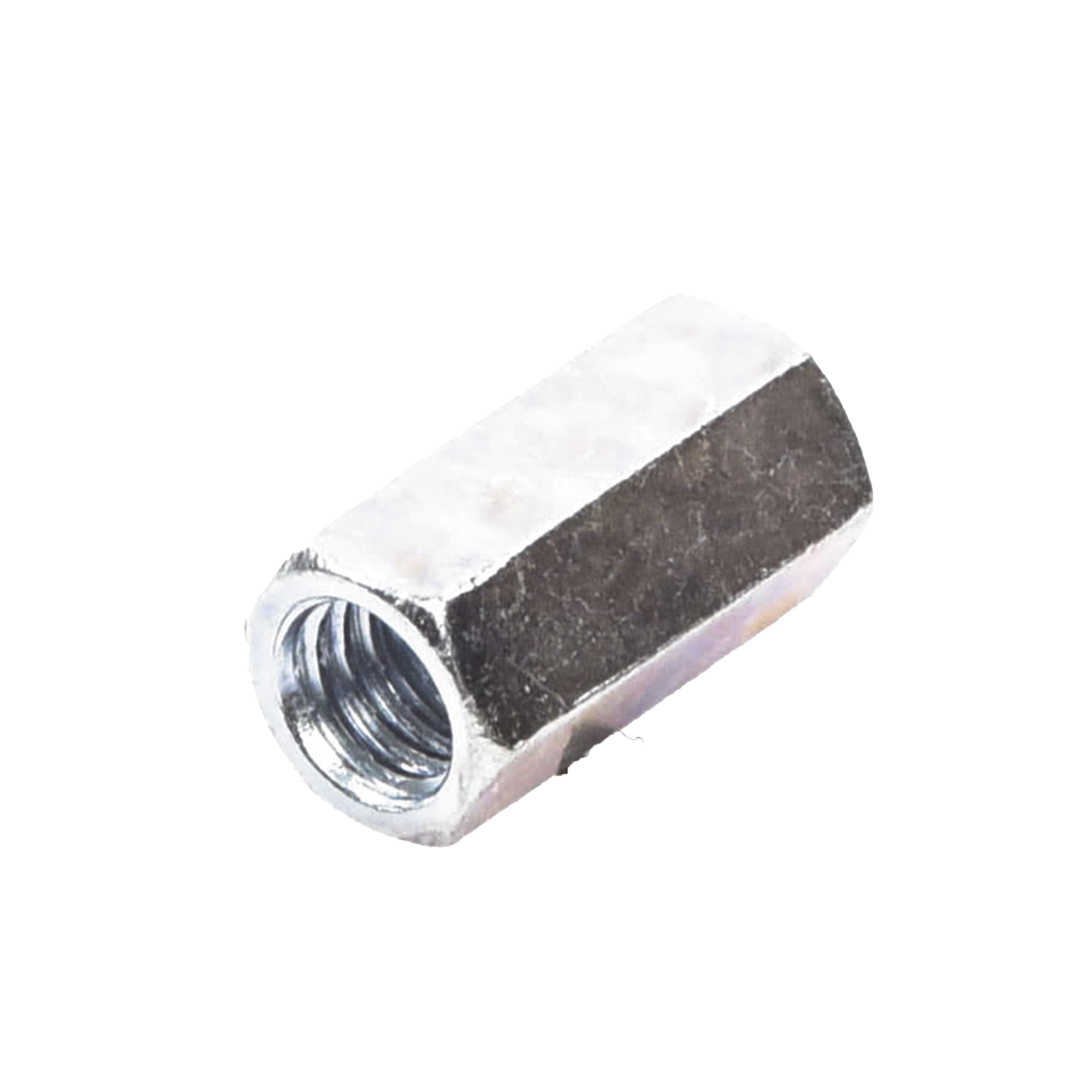 Cople hexagonal roscado cuerda máquina galvanizado d 9.5 mm (3/8')