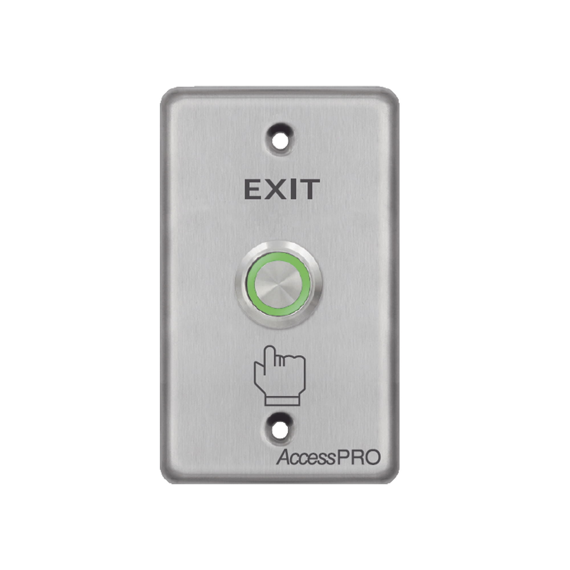 Botón de aro iluminado color verde/ IP65