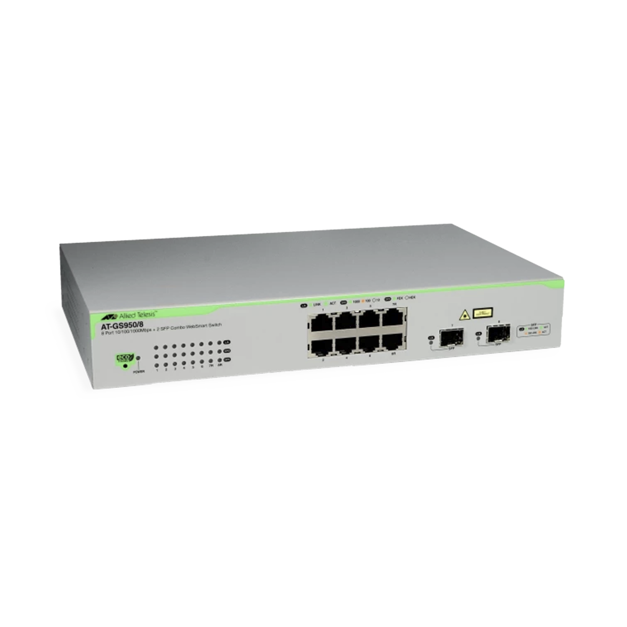 Switch WebSmart con 8 port 10/100/1000TX, 2 x 100/1000 SFP (ECO version)