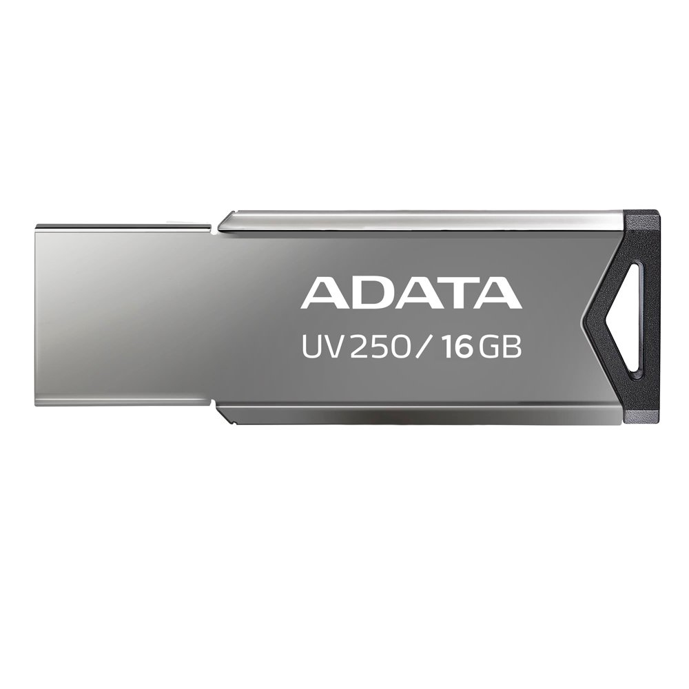Memoria USB 2.0 ADATA AUV250-16G-RBK - Plata, 16 GB, USB tipo A