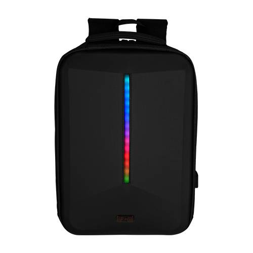 MOCHILA START THE GAME BP-500 LUZ RGB CONFIGURABLE APP 15.6 PULGADAS USB - 