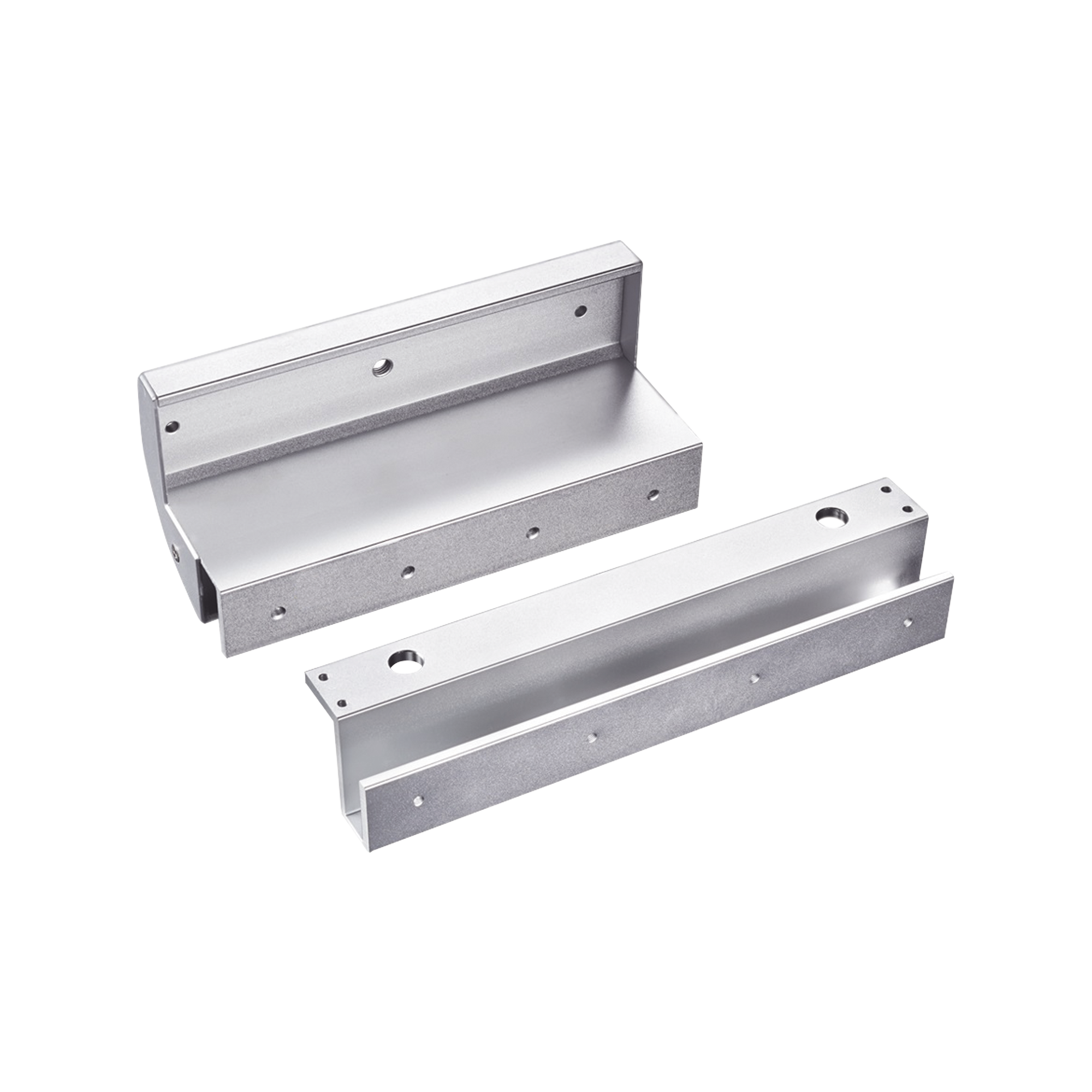 Montajes en U para puertas de Solo Cristal ( puerta y marco) para uso con Chapa Magnética MAG600NLED y MAG600NTLED