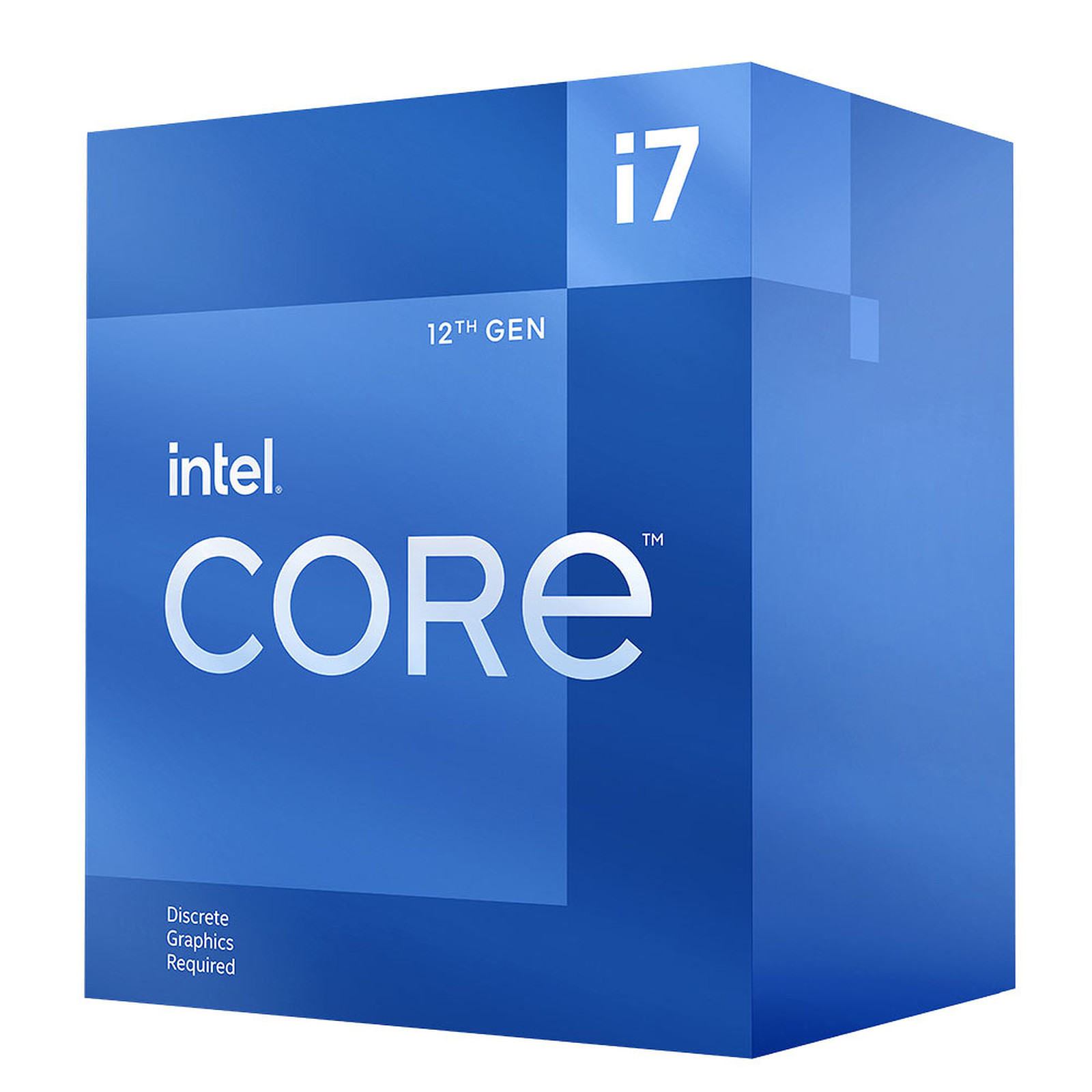 Procesador Intel Core i7-12700F - 2.10GHz, 8 núcleos Socket 1700, 12 MB Caché, Alder Lake. (REQUIERETARJETA DE VIDEO. COMPATIBLE SOLO CON MB CHIPSET 600)