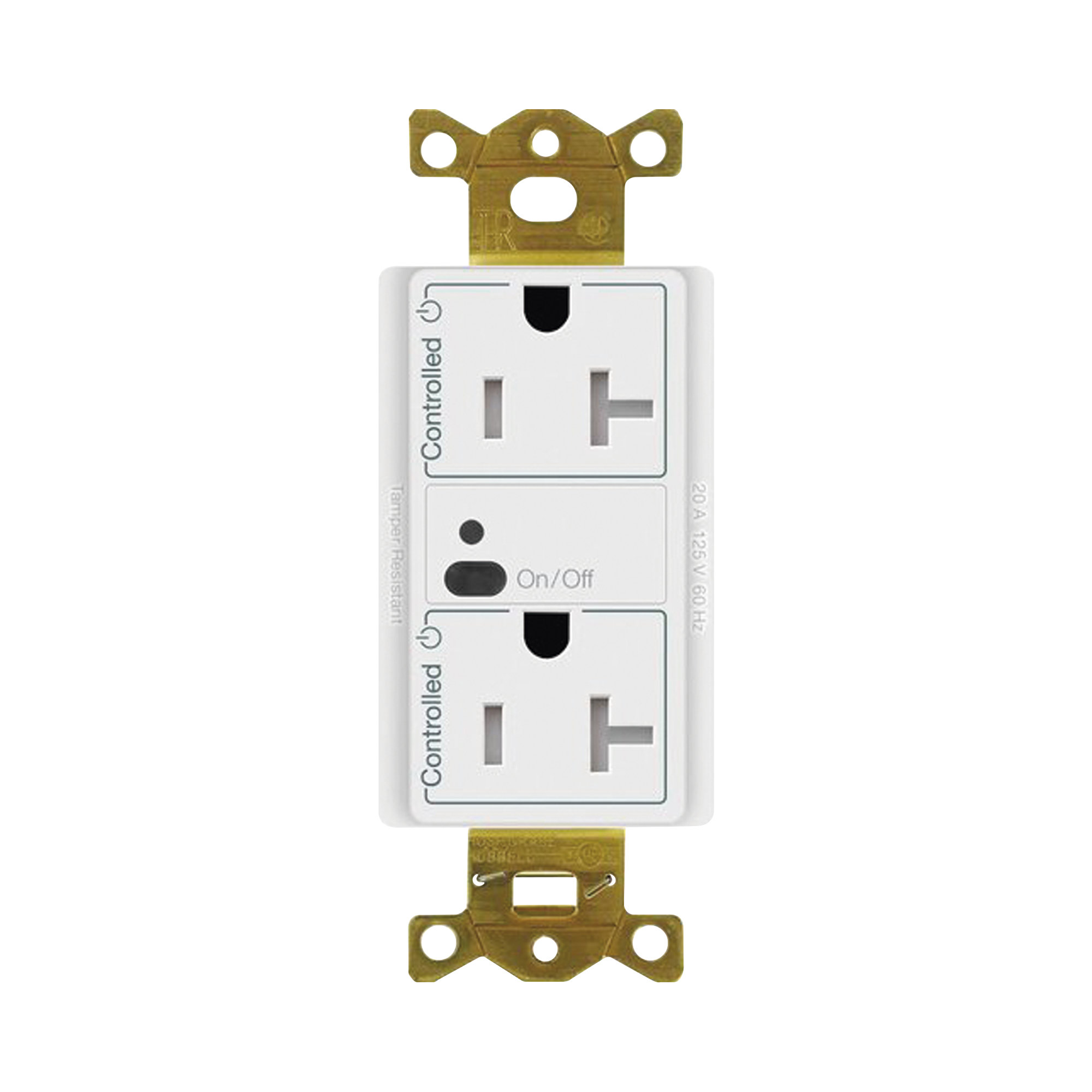 Receptáculo con señal inalámbrica ClearConnect Lutron VIVE / 20 A, control inteligente en 1 conector.