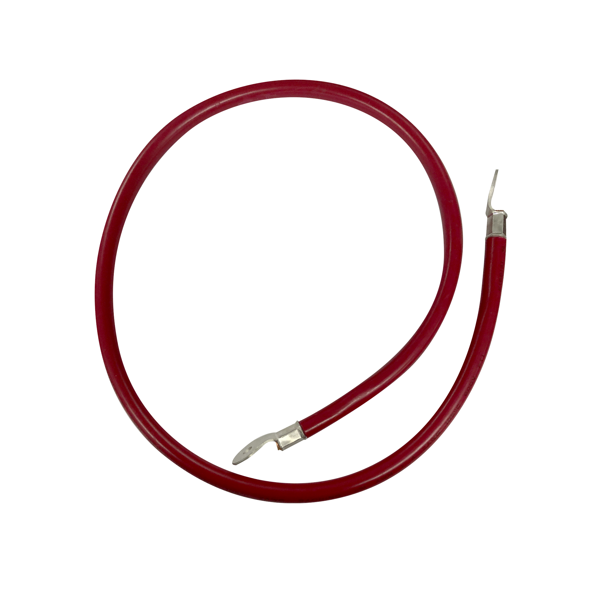 Cable para Baterías  1 m, Rojo, Calibre 2 AWG con Terminales de Ojo en Ambos Extremos