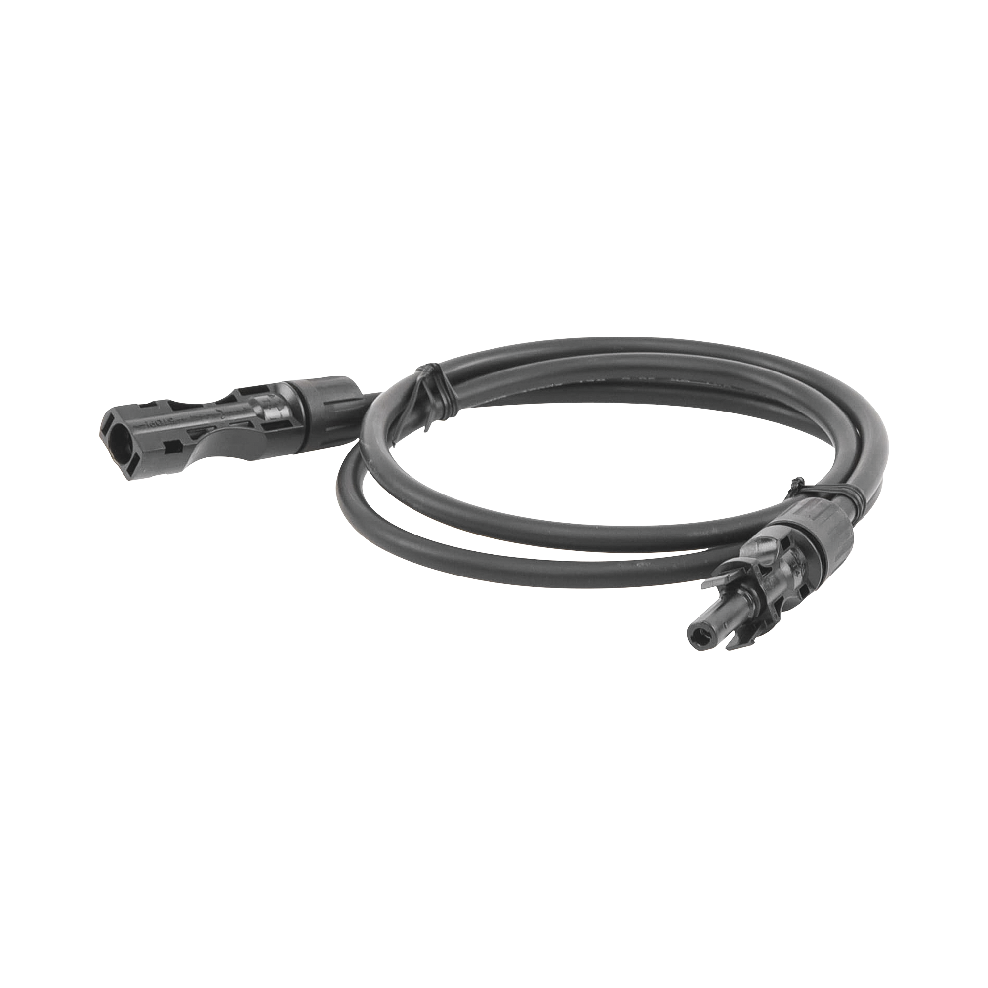 Cable Fotovoltaico 1 m, Negro, Calibre 10 AWG con Terminales MC4 en Ambos Extremos
