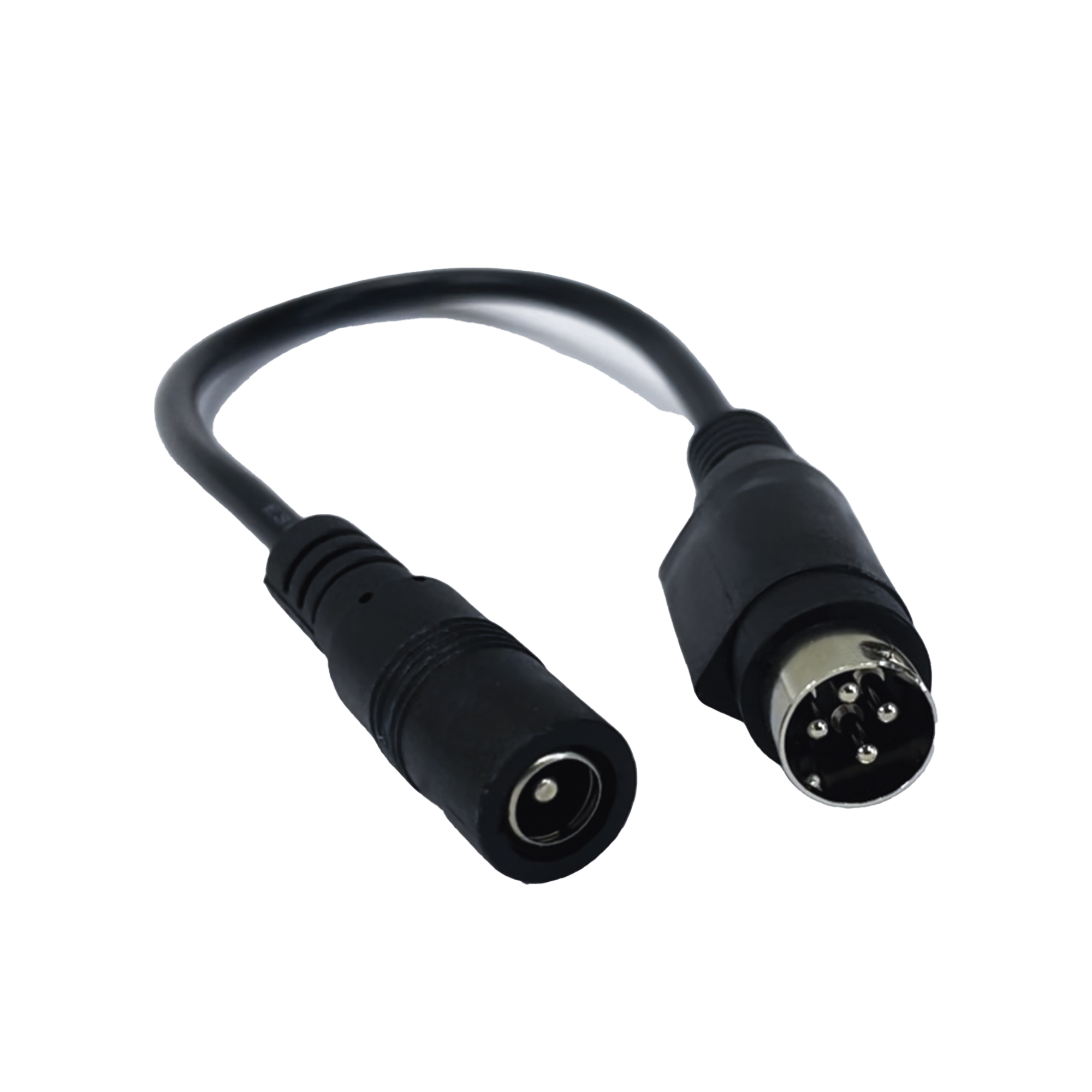 Adaptador Universal DC Hembra a Minidin 4 Pines Macho / Recomendado para DVR´s epcom / HIKVISION