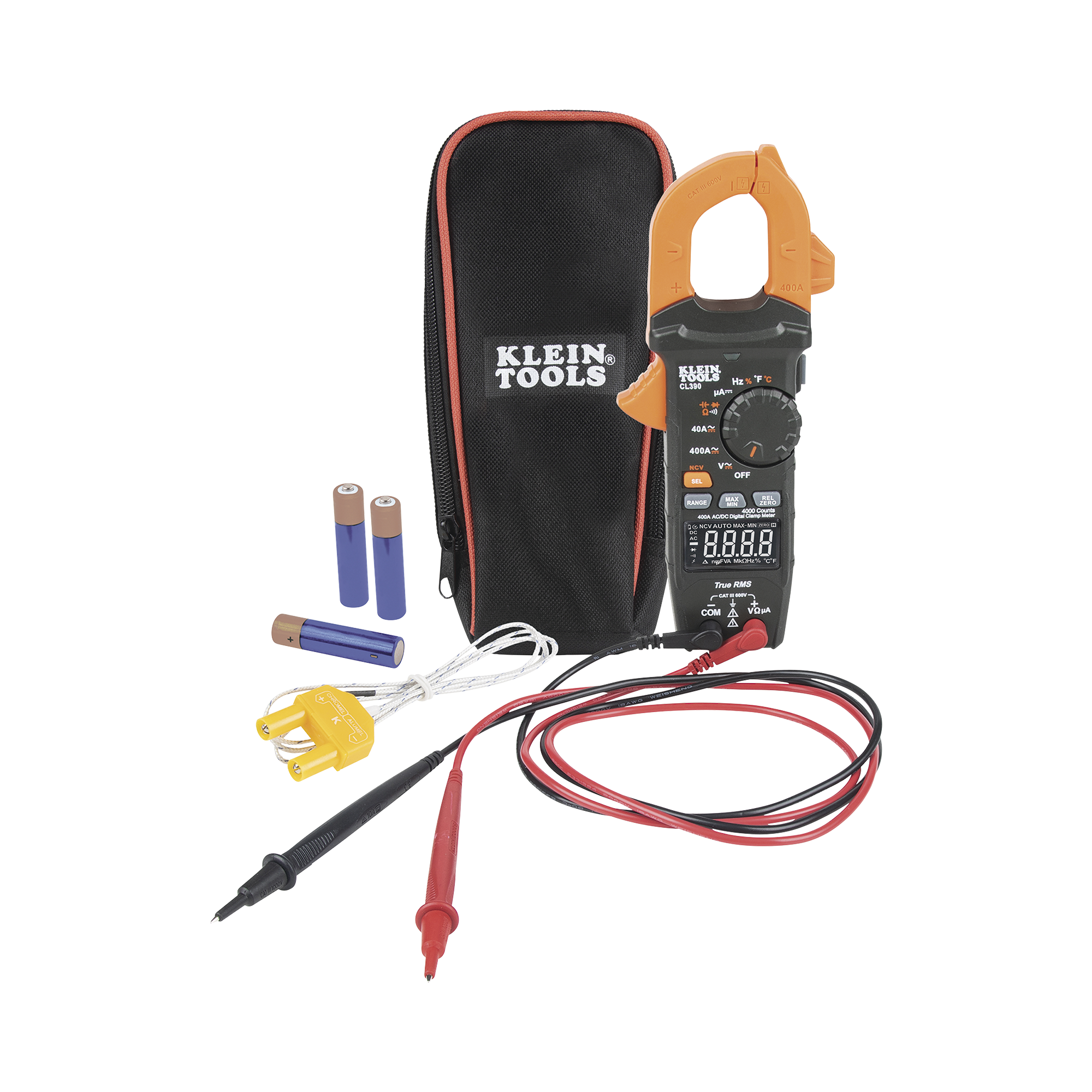 Amperímetro Digital de Gancho, Rango Automático de  400 A CA/CD. (MIDE CORRIENTE DIRECTA)