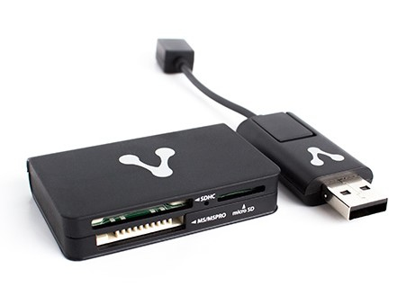 Lector de memoria VORAGO - 480 Mbit/s, Negro