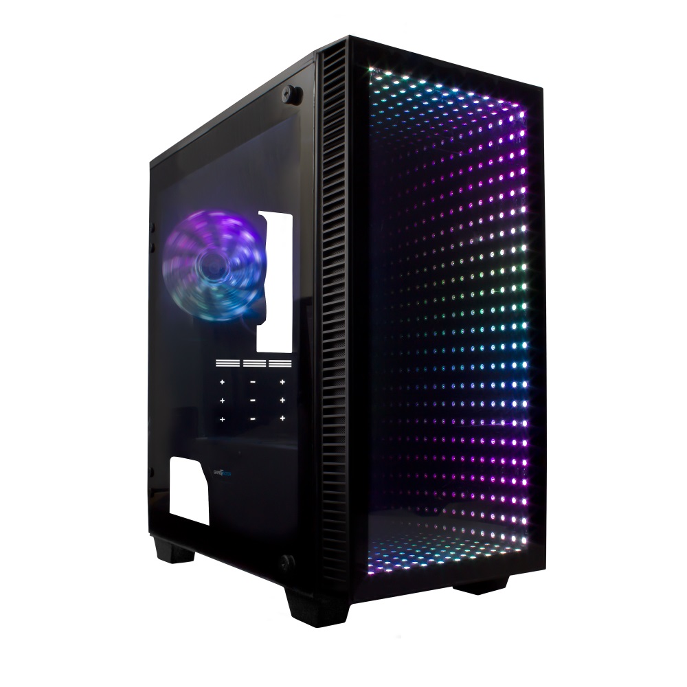 Gabinete Gaming GAME FACTOR CSG560 - ATX, Micro ATX, Mini ITX, Gabinete, Micro ATX, Negro
