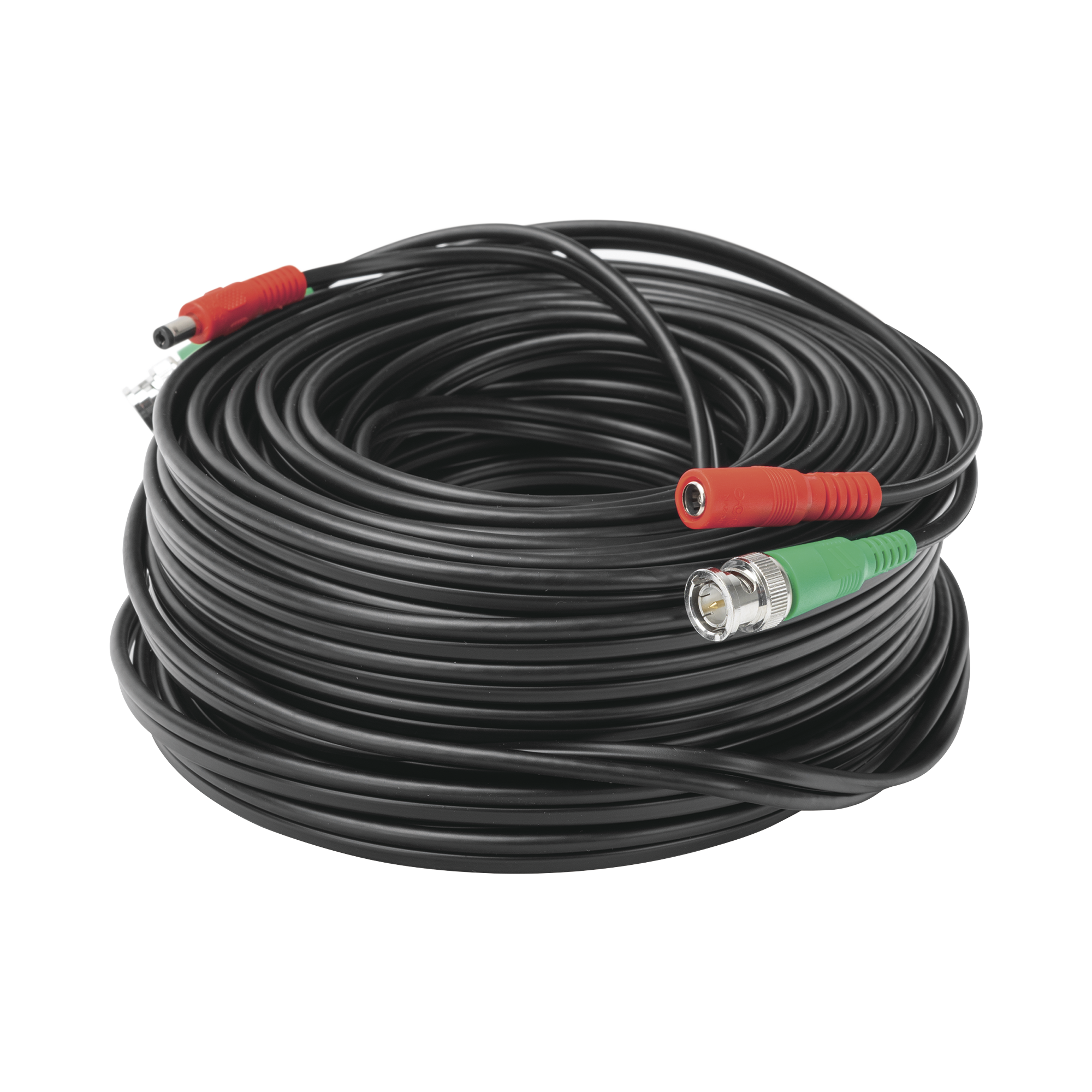 Cable coaxial ( BNC RG59 ) + Alimentación / SIAMÉS / 30 Metros / 100 % COBRE / Para Cámaras 4K  / Uso interior y exterior