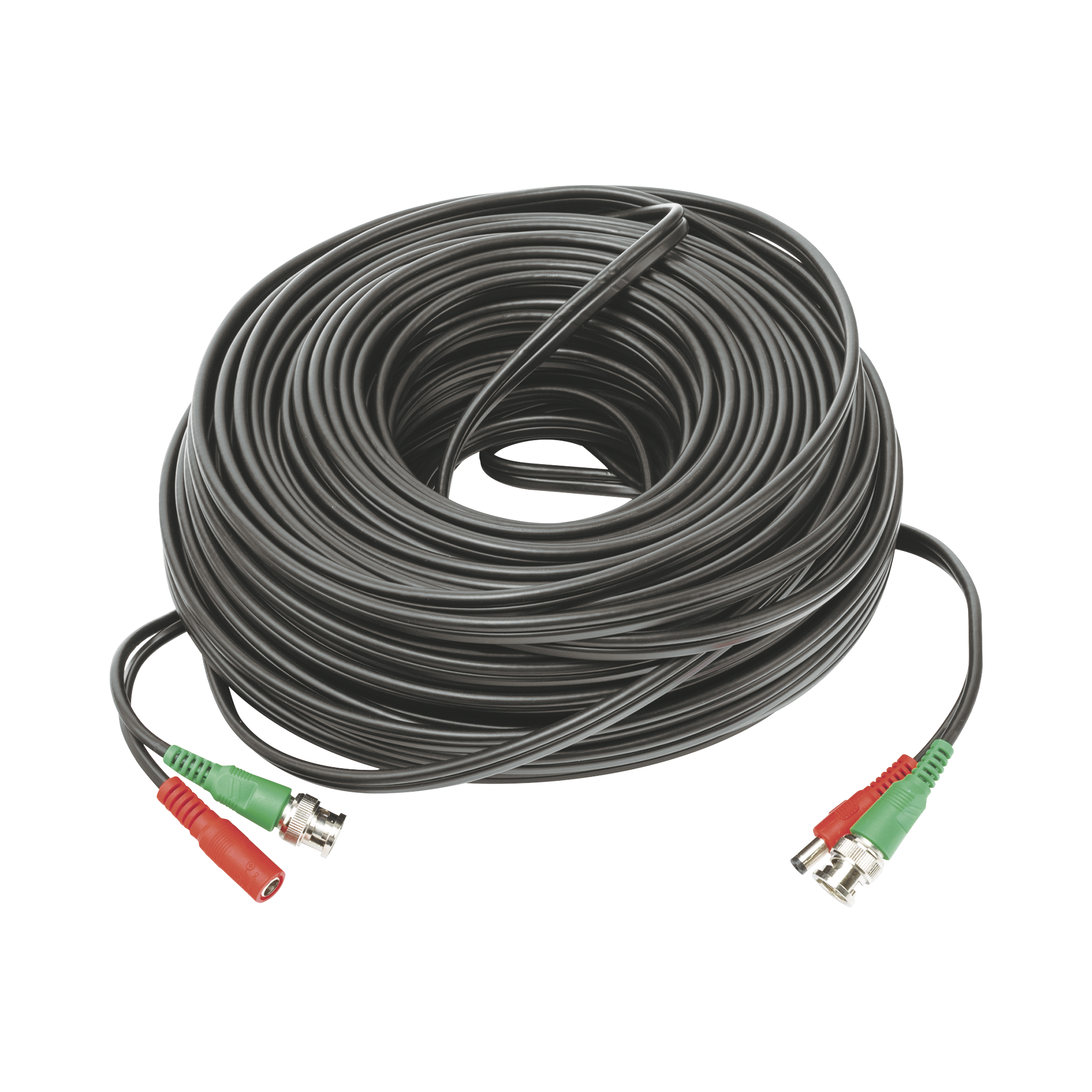 Cable coaxial ( BNC RG59 ) + Alimentación / SIAMÉS / 50 Metros / 100 % COBRE / Para Cámaras 4K  / Uso interior y exterior