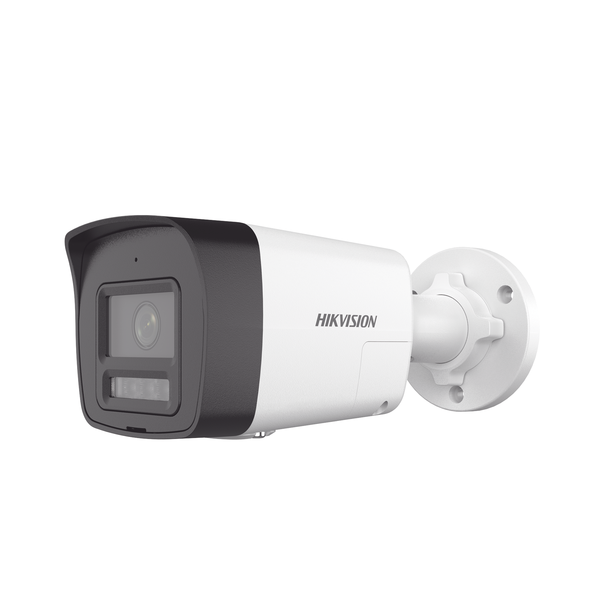 Bala IP 4 Megapixel / Lente 2.8 mm / Dual Light (30 mts IR + 20 mts Luz Blanca)  / Audio de Dos Vías /  Luz Intermitente y Alerta de Audio / Micrófono Integrado / ACUSENSE Lite / Exterior IP67 / H.265 / PoE / ONVIF / Micro SD