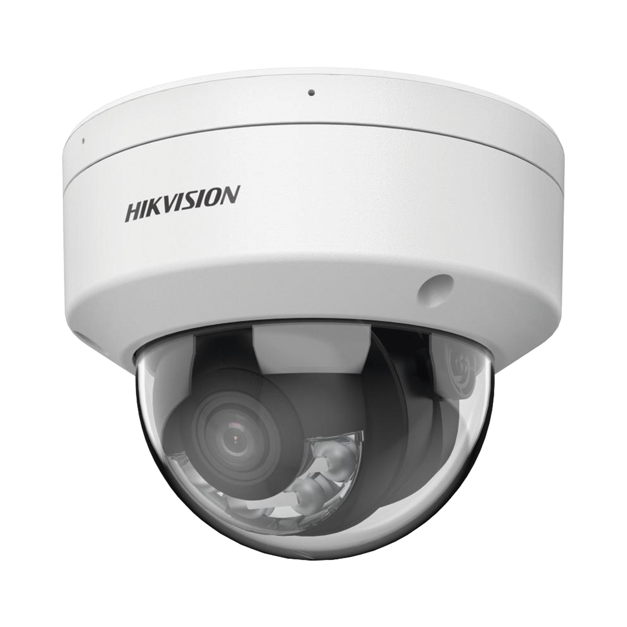 Domo IP 4 Megapixel / Lente 2.8 mm / Dual Light (30 mts IR + 30 mts Luz Blanca /  Microfono Integrado / E-S de Audio/ Exterior IP67 /   WDR 130 dB / Videoanaliticos (Filtro de Falsas Alarmas) / Captura Facial