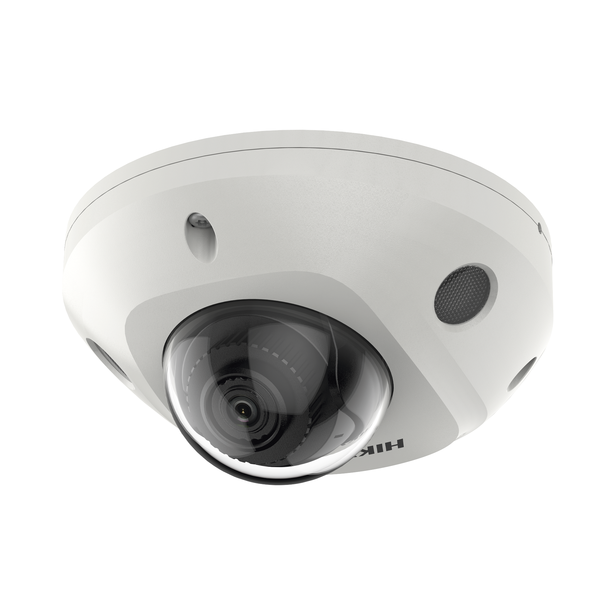 Mini Domo IP 6 Megapixel / Lente 2.8 mm / 30 mts IR EXIR / Micrófono Integrado / Exterior IP67 / IK08 / PoE / ACUSENSE / DARKFIGHTER / Captura Facial / Alarmas y Audio I/O / ONVIF / Micro SD