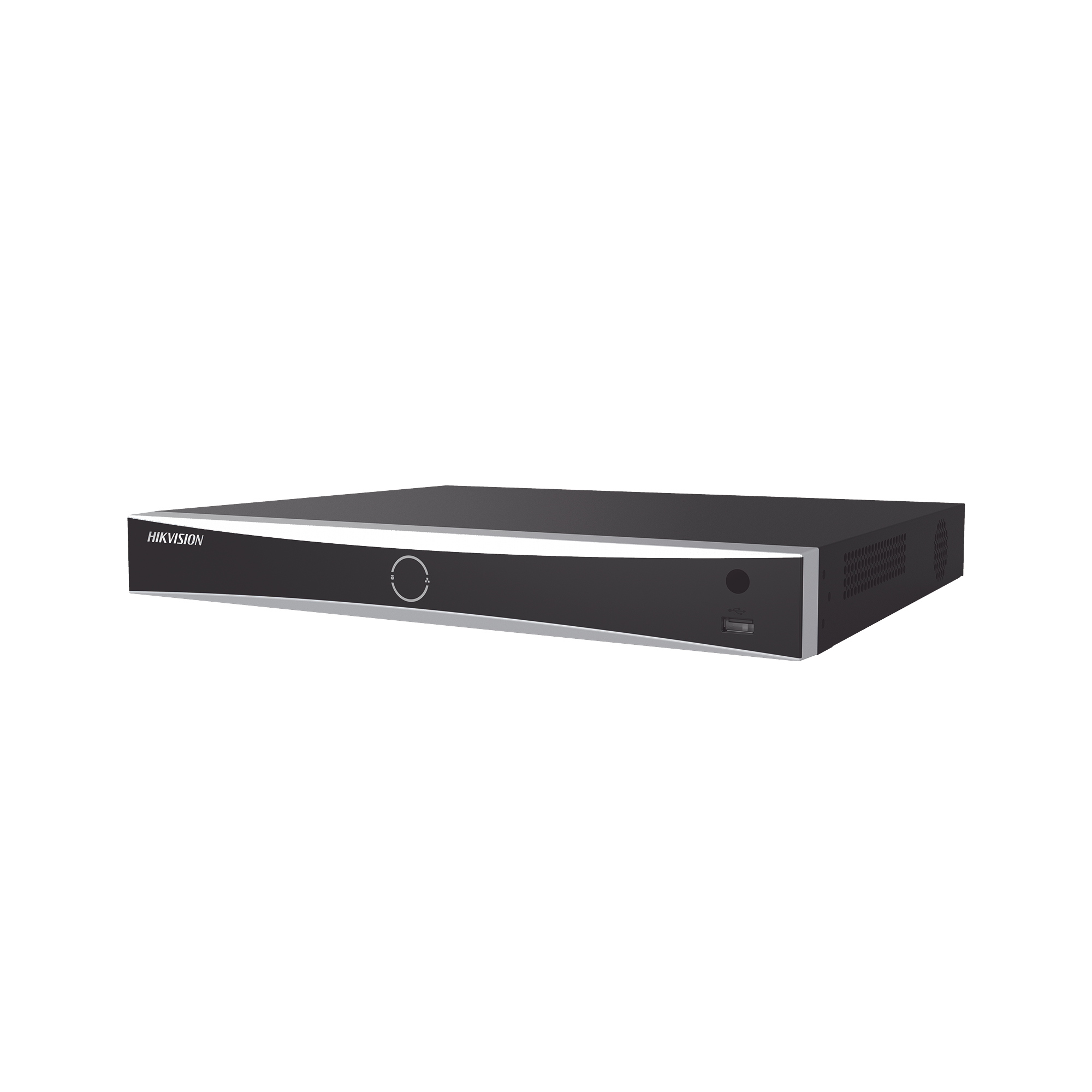 NVR 12 Megapixel (4K) / 16 Canales IP / 16 Puertos PoE+ / Reconocimiento Facial / AcuSense (Evita Falsas Alarmas) / 2 Bahías de Disco Duro / Switch PoE 300 mts / HDMI en 4K / Alarmas I/O