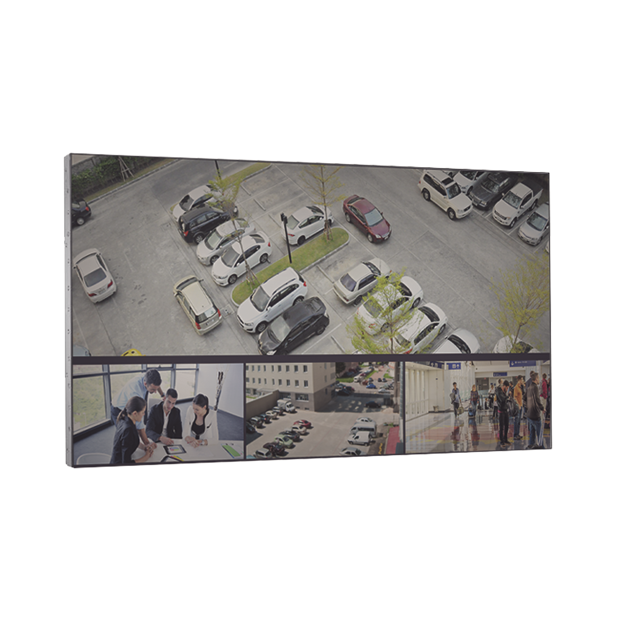 Pantalla LCD 55' para Videowall / Entrada HDMI - VGA - DVI - DP / Monitor Robusto / Bisel Delgado (3.5 mm) / Daisy Chain (Conexion en Cadena sin Software)