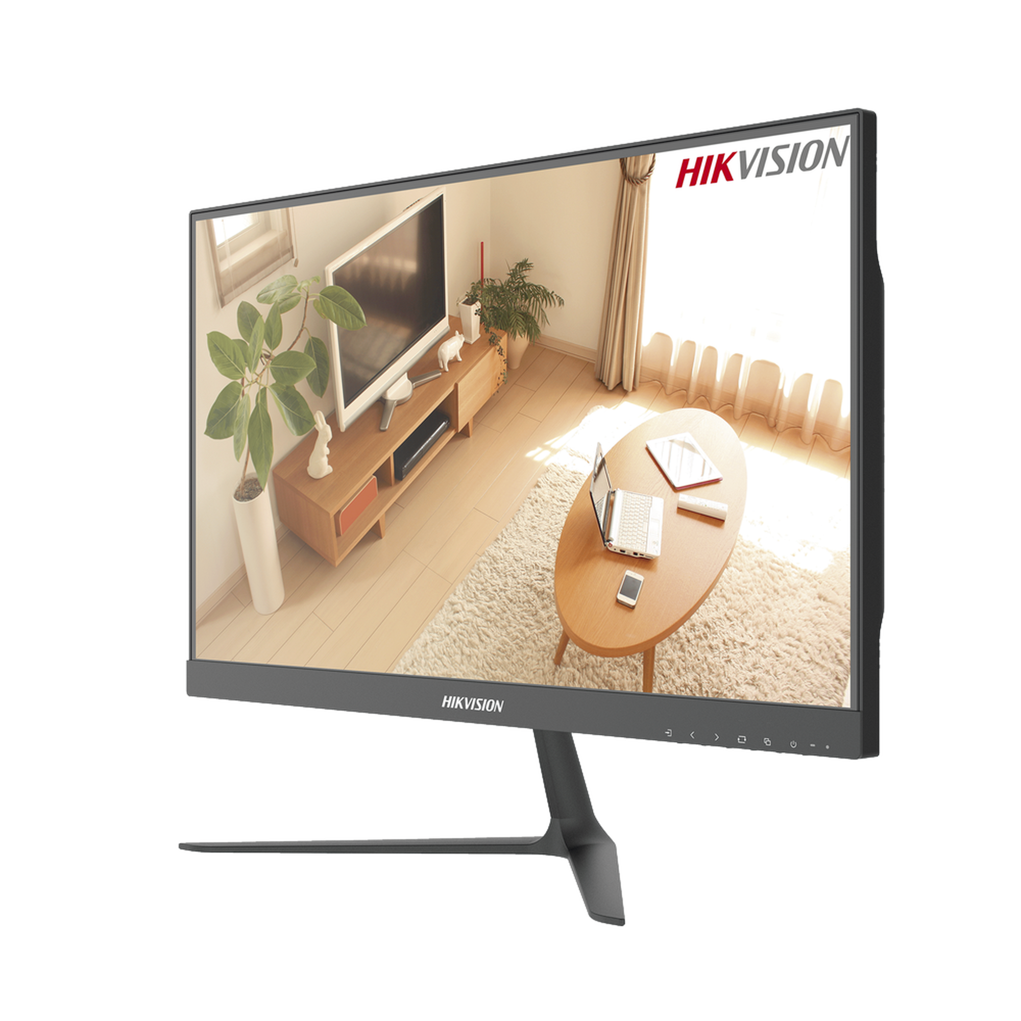 Monitor VA LED Full HD (1920 X 1080) de 23.8' / Ideal para CCTV, Oficina y Hogar / Entrada HDMI-VGA / Montaje VESA (100 X 100) / Uso 24/7 / Backlight E-LED / Ultra Delgado