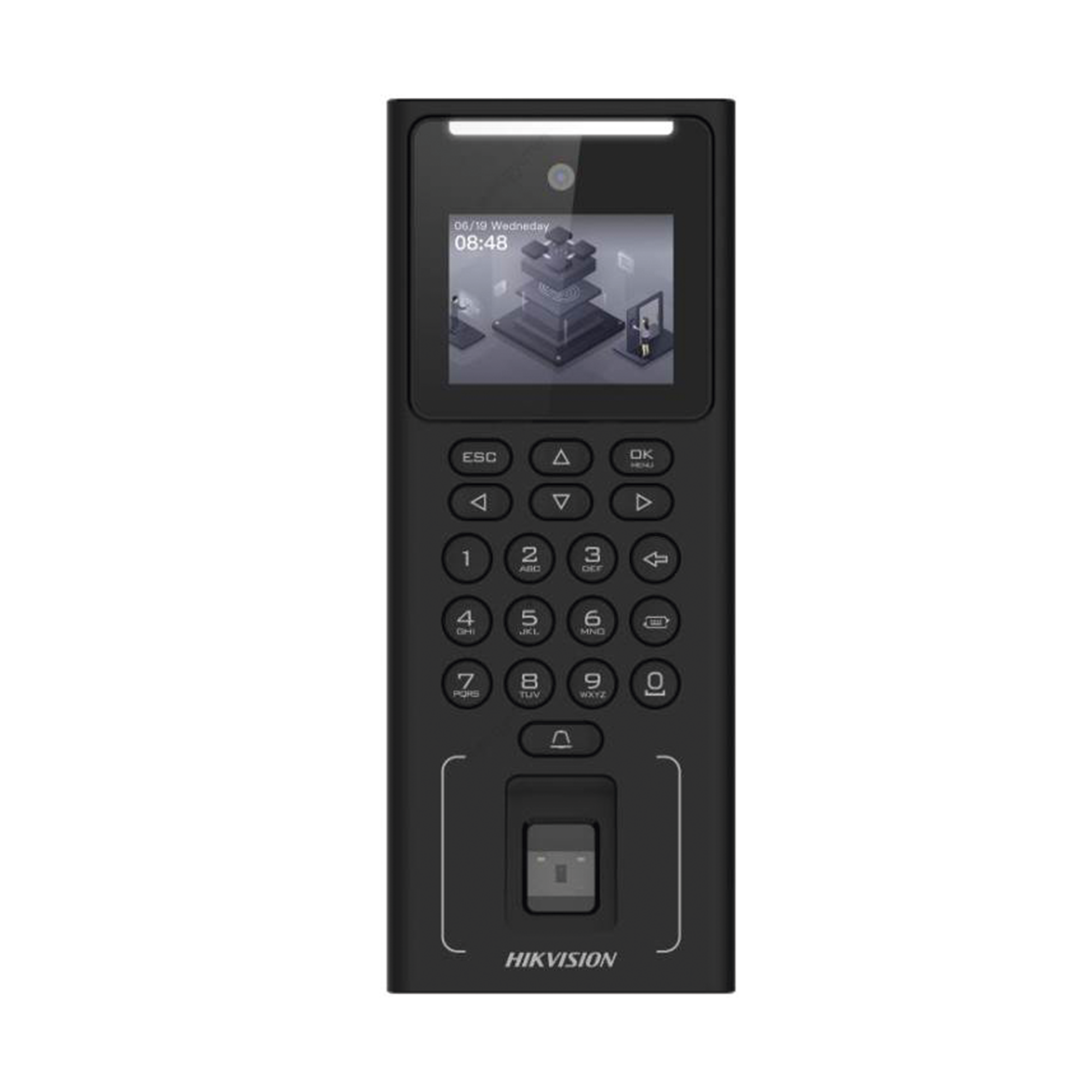 Terminal Facial Min Moe WIFI Administrable por Smartphone o Nube /  Acceso y Asistencia /500 Rostros y Lector de Tarjetas MIFARE / 3,000 Huellas / 3,000 Tarjetas