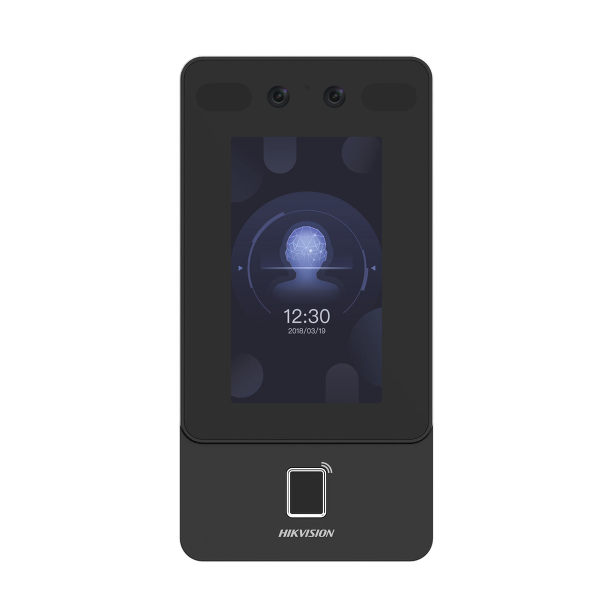 Terminal Min Moe PoE & WiFi de Reconocimiento Facial y Huella con Lector MIFARE / Exterior IP65  / Hasta 1.5 mts en Lectura de Rostro / Soporta P2P / 1,500 Rostros / 3,000 Huellas / Salida 12 Vcd para Chapa / PoE