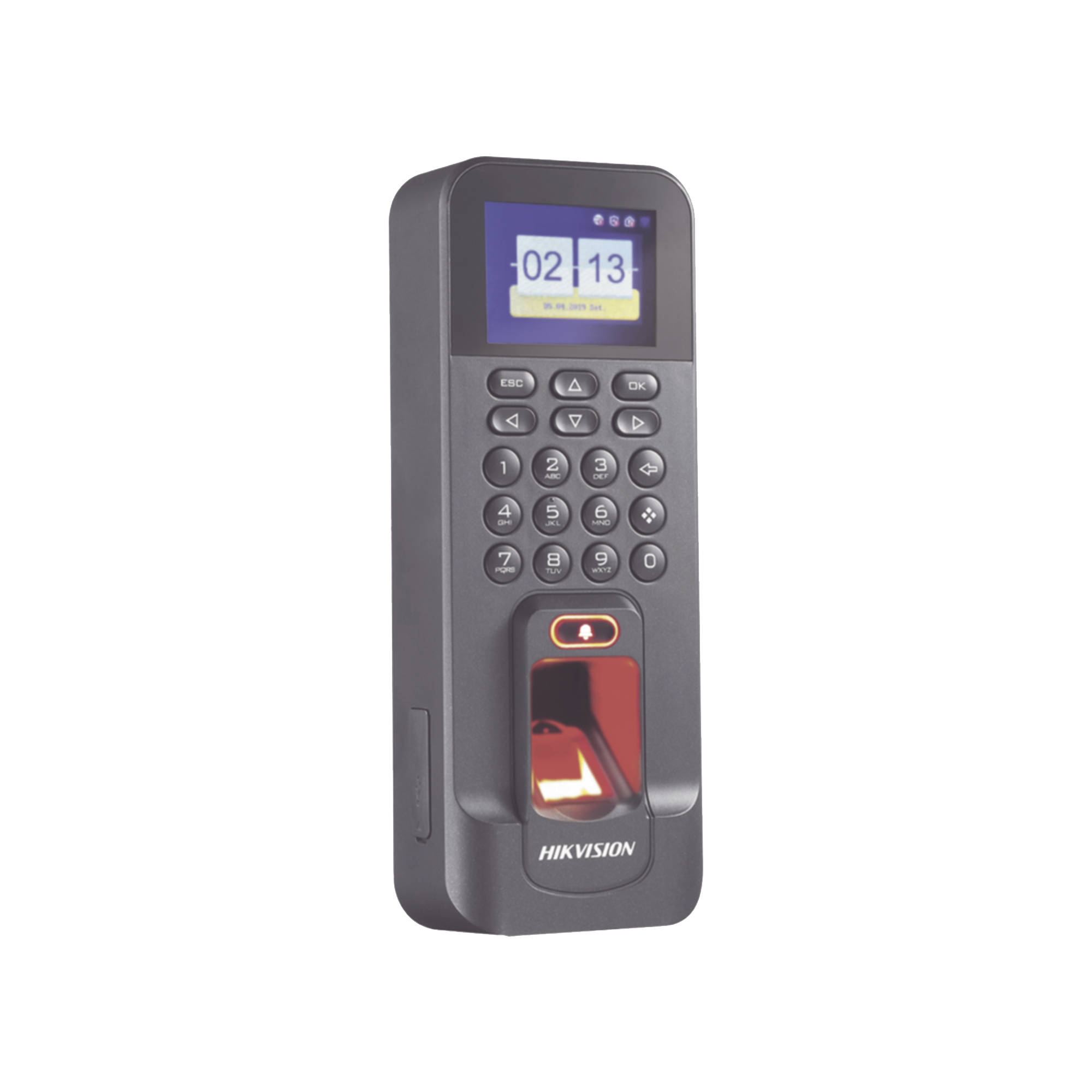 Biométrico WiFi de Acceso y Asistencia Compatible con APP Hik-Connect (P2P) / Soporta Biometrico Esclavo RS-485 / Lectura de Huella y Tarjetas EM / TCP/IP / 150,000 Eventos / Relevador para Chapa y Reportes de Asistencia